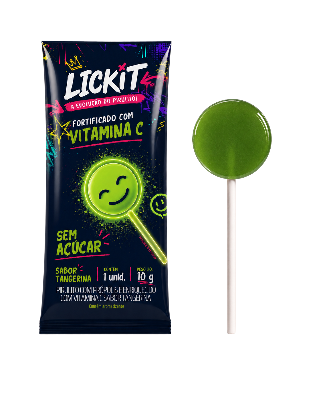 Lickit Pr&oacute;polis + Vitamina C Tangerina